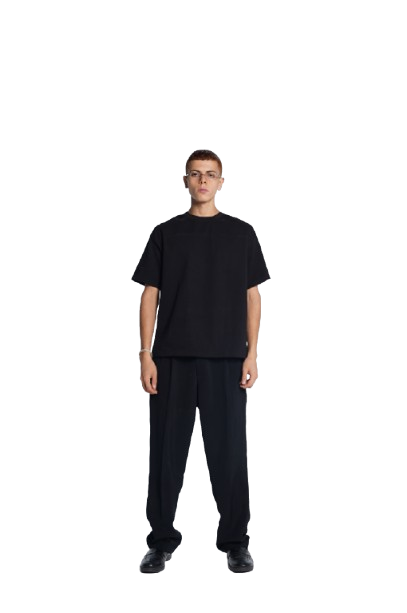 Basic boxy fit black Tee