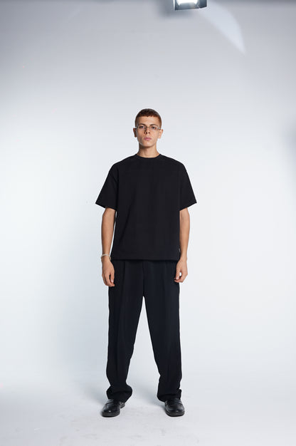 Basic boxy fit black Tee