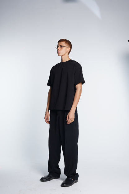 Basic boxy fit black Tee