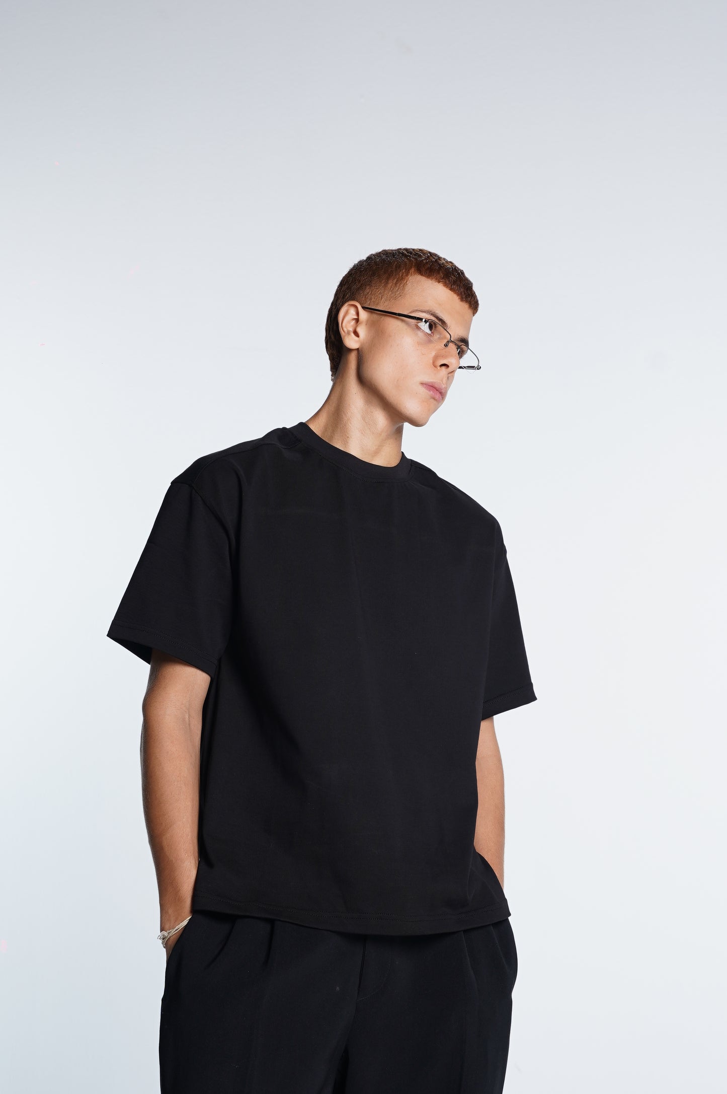 Basic boxy fit black Tee