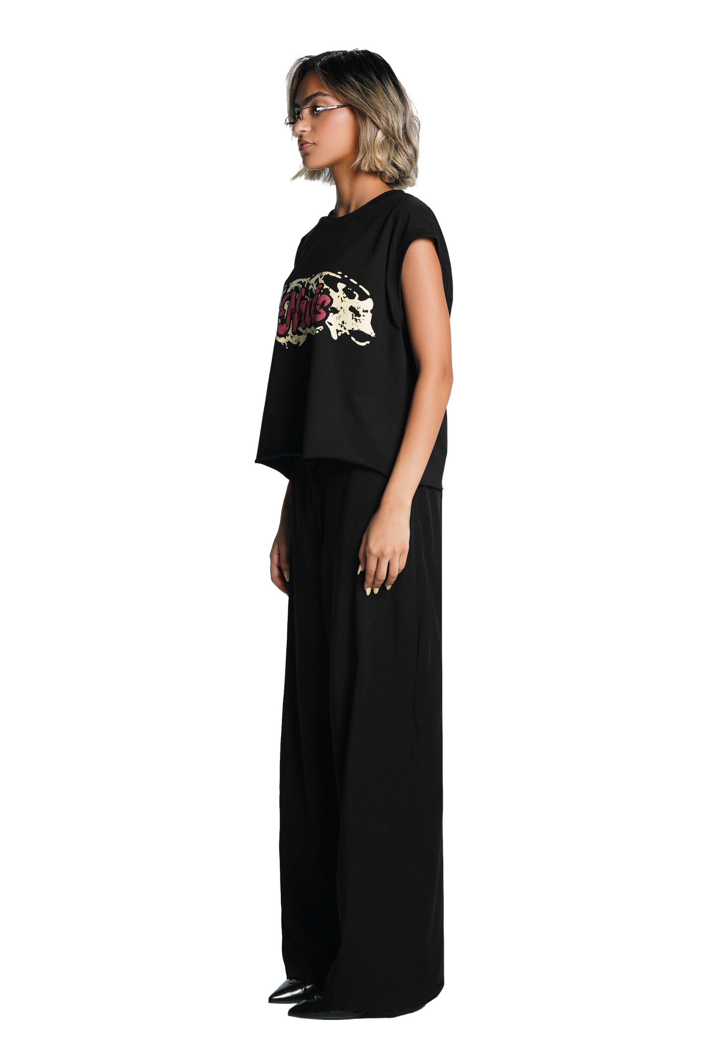 FeMale Nrds cut boxy Tee