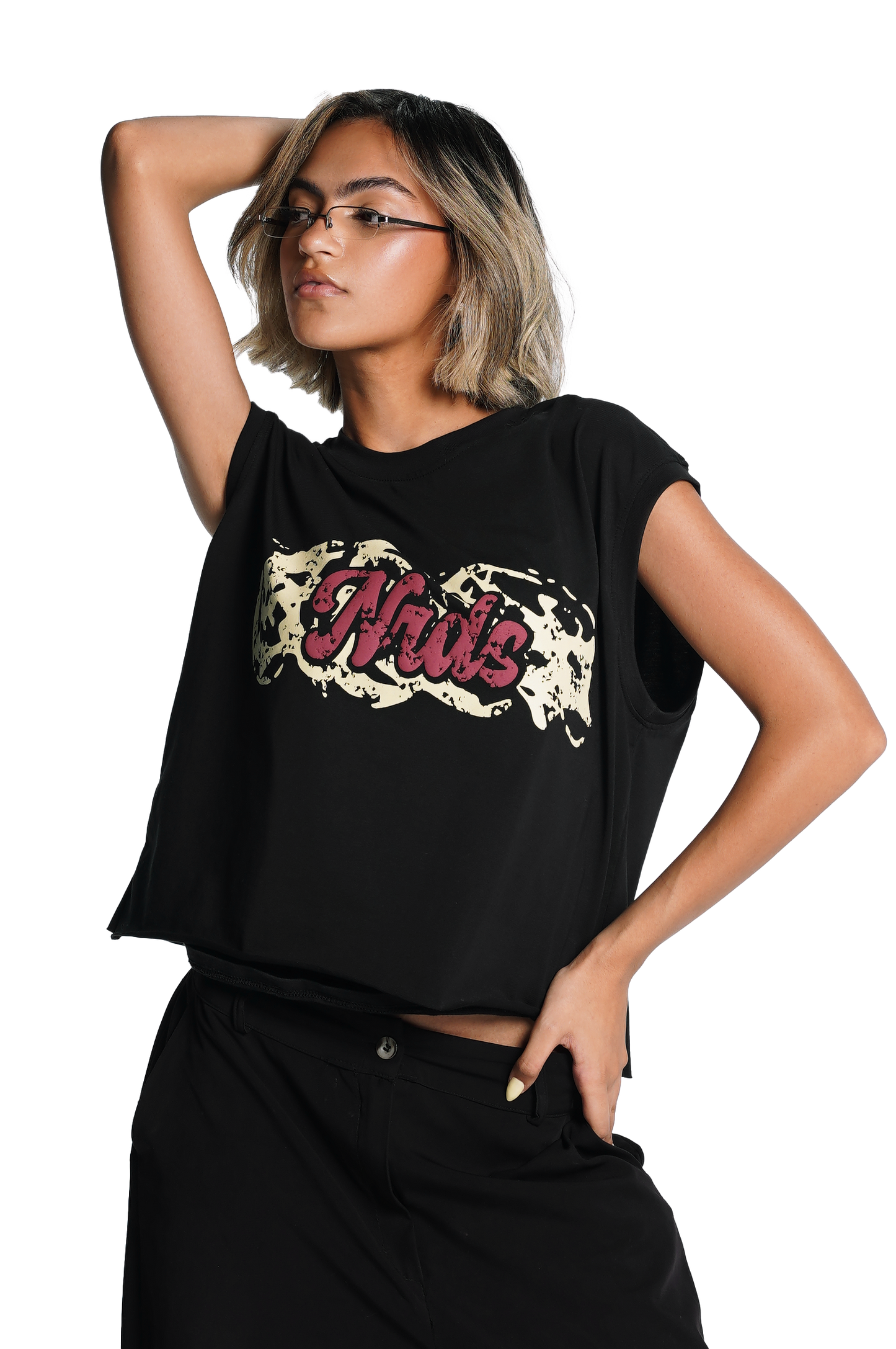 FeMale Nrds cut boxy Tee
