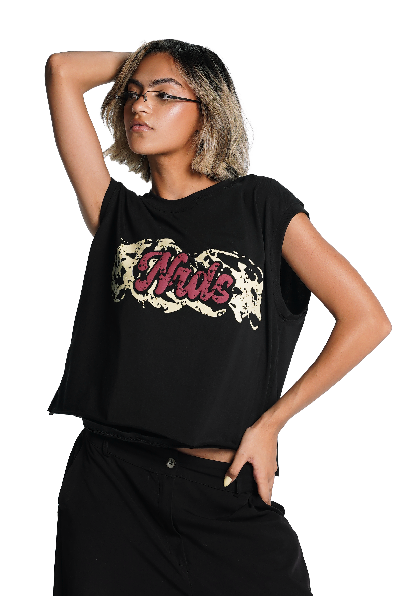 FeMale Nrds cut boxy Tee