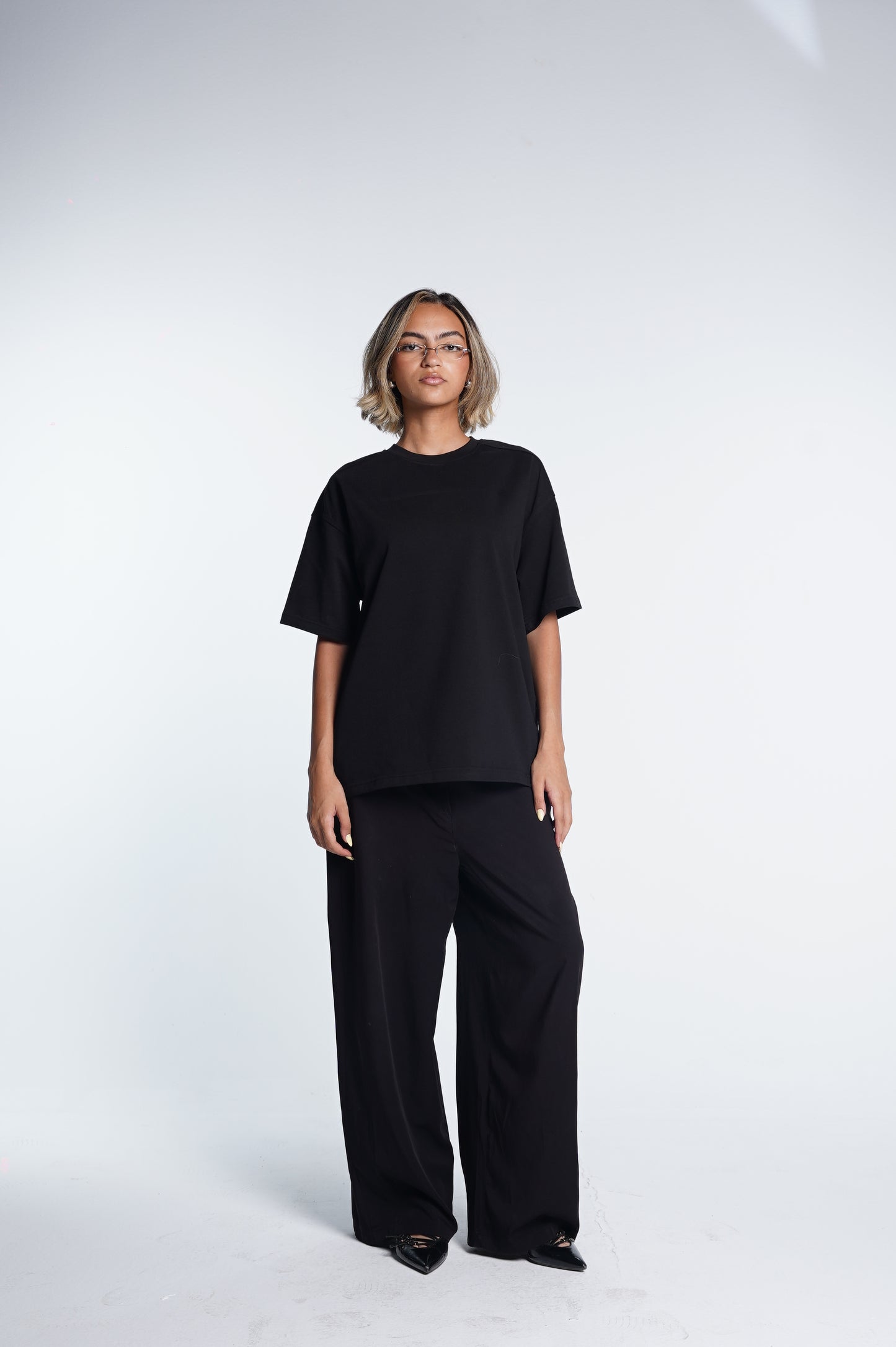 Basic boxy fit black Tee