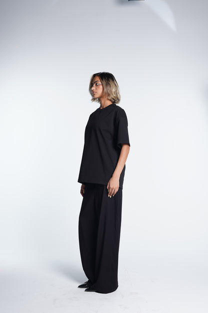 Basic boxy fit black Tee