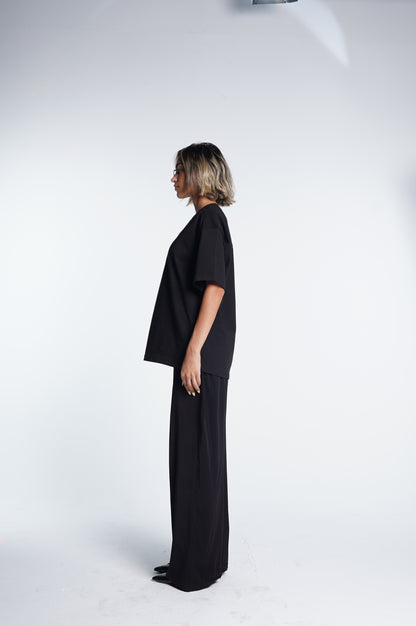 Basic boxy fit black Tee