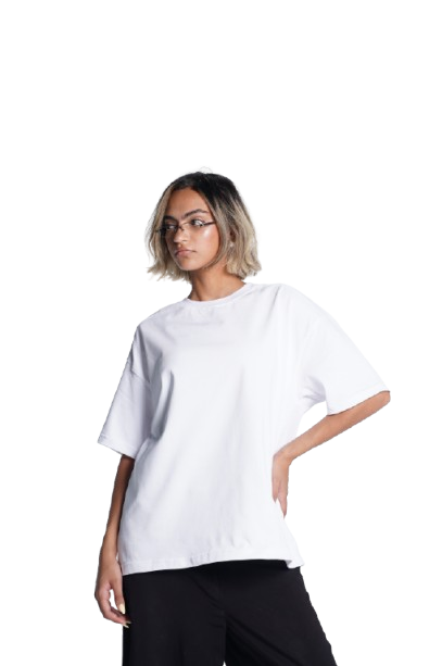 Basic boxy fit white Tee